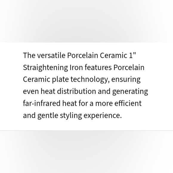 New BaBylissPRO Porcelain Ceramic Flat Iron 1" - Picture 5 of 8